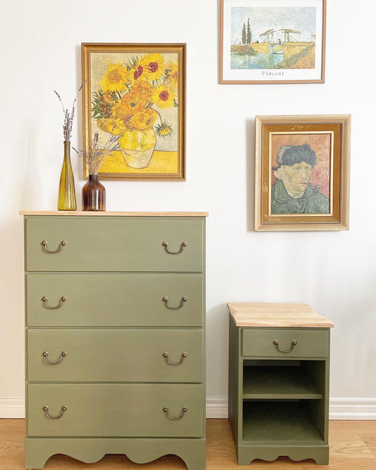 olive bedroom set