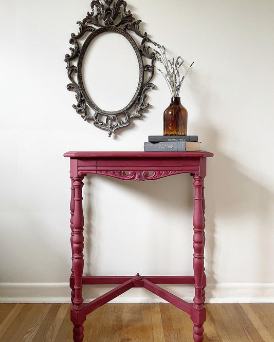 Burgundy Console Table