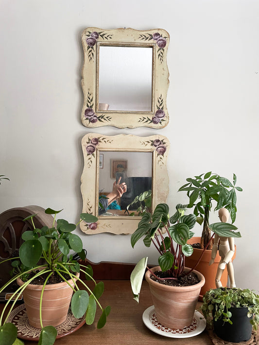 Vintage Floral Mirrors